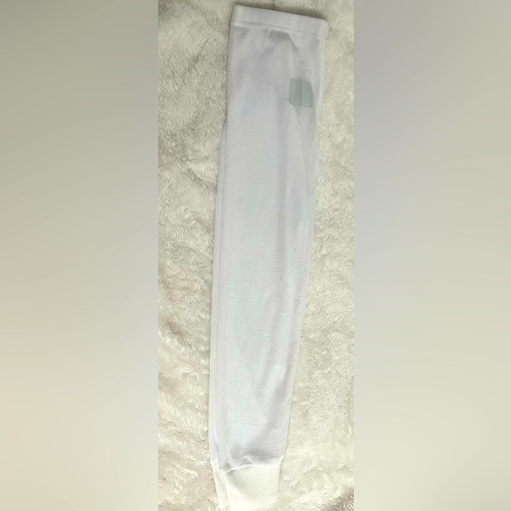 White cotton pajama pants